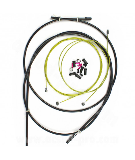 TRANSMISSION COMPLETE FREIN L'ECHAPPEE + EMBOUT (GAINE ET CABLE)
