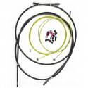 TRANSMISSION COMPLETE FREIN L'ECHAPPEE + EMBOUT (GAINE ET CABLE)