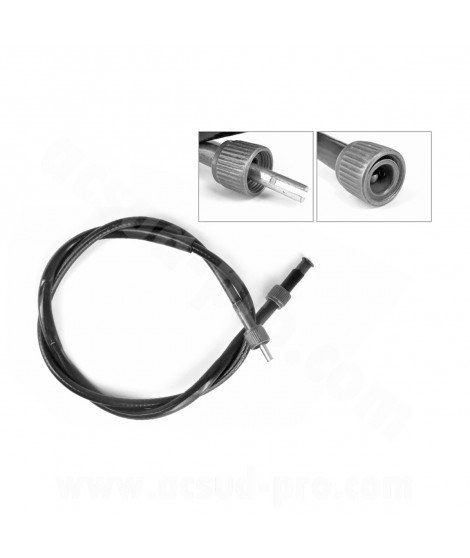 TRANSMISSION COMPTEUR SCOOTER  ADAPT. SCOOTER GY6 CARRE / FENDU  (CABLE + GAINE) L: 925 MM