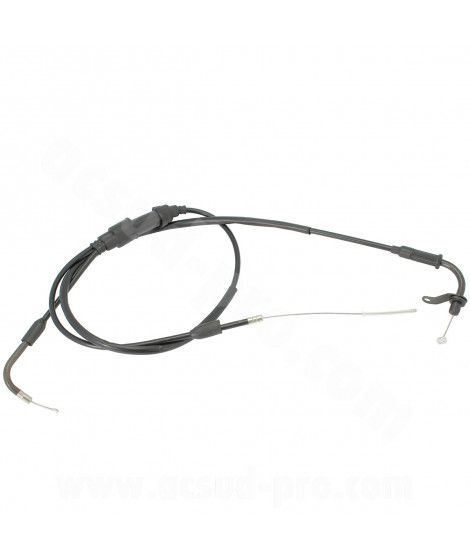 TRANSMISSION GAZ MOTO ADAPT. RIEJU MRT 50cc 2009-2020  (CABLE + GAINE) (OEM : 0 / 000.550.5005)