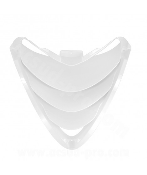 TRAPPE TABLIER ADAPT. PIAGGIO ZIP 50 2T AIR / 4T LIQUIDE H2O BLANC