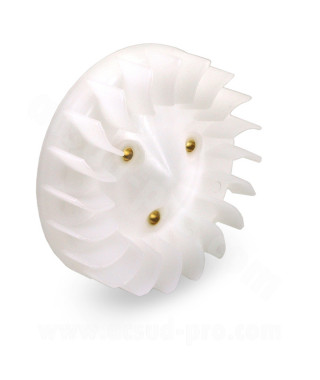 TURBINE REFROIDISSEMENT ADAPT. MBK BOOSTER / BW'S / STUNT / SLIDER / OVETTO / NEOS  ( MOTEUR MINARELLI A/C ) BLANC