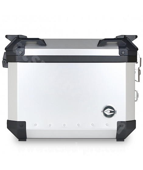 VALISE MOTO LATERALE COOCASE X2 ALUMINIUM SERIES 36 LITRES GRIS (LIVRE  LA PAIRE)