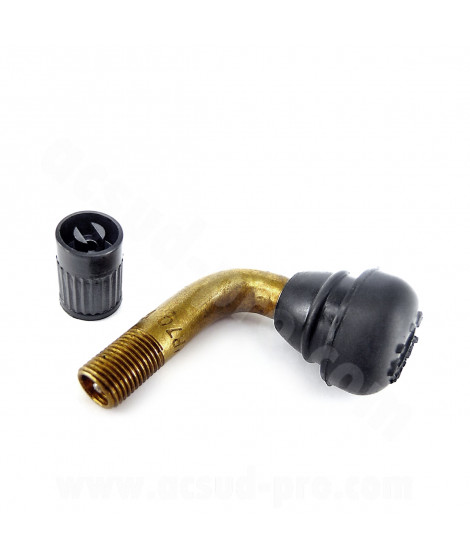 VALVE PNEU COUDEE  TUBELESS  (H 25mm  L 30mm) (PVR70)
