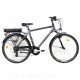 VELO ELECTRIQUE EZO BELLEVILLE 28 HOMME- 500Wh GRIS ORANGE