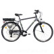 VELO ELECTRIQUE EZO BELLEVILLE 28 HOMME- 500Wh GRIS VERT