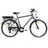 VELO ELECTRIQUE EZO BELLEVILLE 28 HOMME- 500Wh GRIS VERT