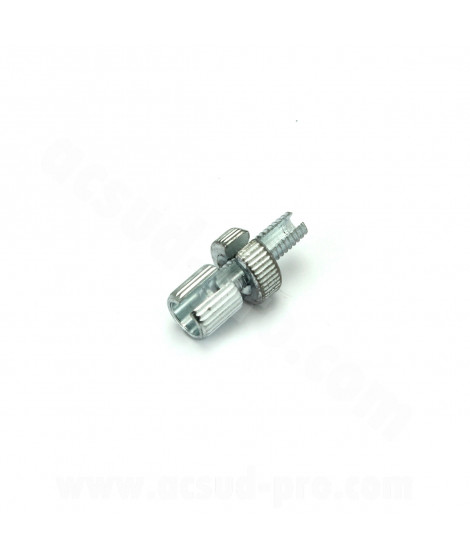 VIS CREUSE TENDEUR DE CABLE TENDEUR M6 X 1.00 LONG 28mm ALUMINIUM  GAINE DE 6mm (VENDU A L UNITE)