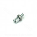 VIS CREUSE TENDEUR DE CABLE TENDEUR M6 X 1.00 LONG 28mm ALUMINIUM  GAINE DE 6mm (VENDU A L UNITE)