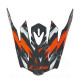 VISIERE CASQUE CROSS NOEND CRACKED ENFANT ORANGE