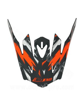 VISIERE CASQUE CROSS NOEND CRACKED ORANGE