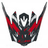 VISIERE CASQUE CROSS NOEND CRACKED ROUGE