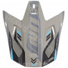 VISIERE CASQUE CROSS NOEND DAGGER GRIS / BLEU MAT