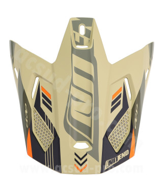 VISIERE CASQUE CROSS NOEND DAGGER KAKI / ORANGE MAT