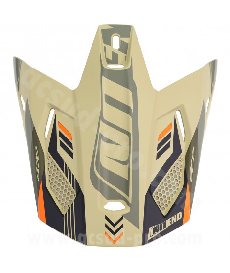 VISIERE CASQUE CROSS NOEND DAGGER KAKI / ORANGE MAT