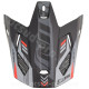 VISIERE CASQUE CROSS NOEND DAGGER NOIR / ROUGE MAT