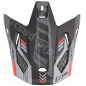 VISIERE CASQUE CROSS NOEND DAGGER NOIR / ROUGE MAT