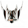 VISIERE CASQUE CROSS NOEND DEFCON 5 WHITE/ORANGE