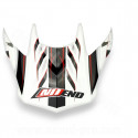 VISIERE CASQUE CROSS NOEND DEFCON 5 WHITE/RED