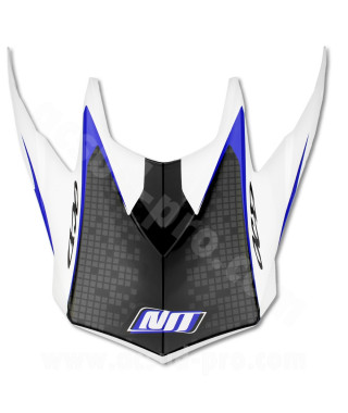 VISIERE CASQUE CROSS NOEND DEFCON BY OCD WHITE/BLUE TX696