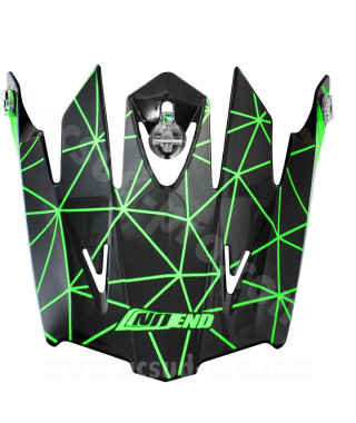 VISIERE CASQUE CROSS NOEND ORIGAMI BLACK/GREEN SC15