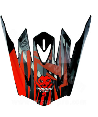VISIERE CASQUE CROSS VOODOO RIDE ICON RED SC15