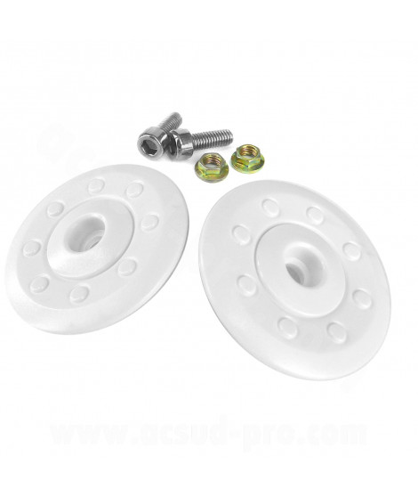 VISSERIE BLANCHE CASQUE JET DOUBLE VISIERE AERO SB18 (LA PAIRE)
