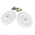 VISSERIE BLANCHE CASQUE JET DOUBLE VISIERE AERO SB18 (LA PAIRE)
