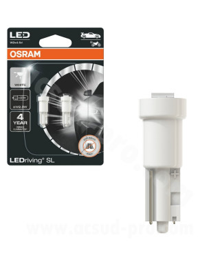 AMPOULE/LAMPE A LED 12V 025W CULOT W2x46d 6000K ECLAIRAGE WEDGE BLANC FROID NORME T5/W23W LEDRIVING (BLISTER DE 2) -OSRAM-*
