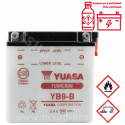BATTERIE YUASA YB9-B 12V-95Ah  PIAGGIO 50-125 FLY LIBERTY TYPHOON VESPA LX/GILERA 50-125 RUNNER/APRILIA 50 SR H2O