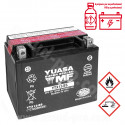 BATTERIE YUASA YTX12-BS 12V-105Ah MF SANS ENTRETIEN LIVREE AVEC PACK ACIDE ( PIAGGIO 125 BEVERLY LIBERTY X7 X9 X-EVO 300 BEVERLY