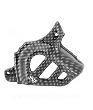 CACHE PIGNON ADAPT MINARELLI 50 AM6 MBK 50 X-POWER X-LIMIT YAMAHA 50 TZR DTR PEUGEOT 50 XPS XR6 RIEJU 50 RS1IMITATION CARBONE