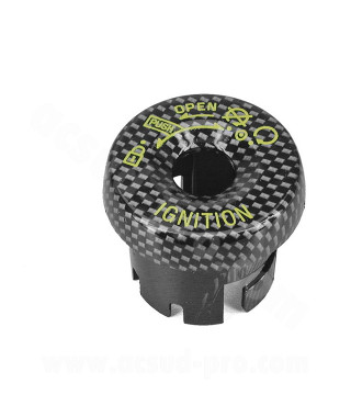 CAPUCHON CONTACTEUR A CLE ADAPT MBK NITRO YAMAHA AEROX MBK BOOSTER 2004 YAMAHA BWS 2004  IMITATION CARBONE