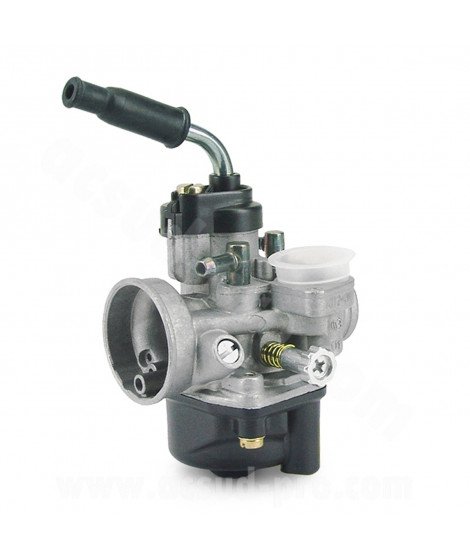 CARBURATEUR DELLORTO PHVA 175 ED (TYPHOON) (MONTAGE SOUPLE AVEC GRAISSAGE POUR STARTER AUTO AVEC SORTIE CABLE COUDEE) (REF 1012)