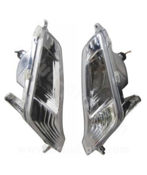 CLIGNOTANTS AVANT ADAPT SYM FIDDLE 2 50cc 4T 2011-2021 125cc 2010-2014 NOIR (OEM : 33400-ALA-000 et 33450-ALA-000) (LA PAIRE) *