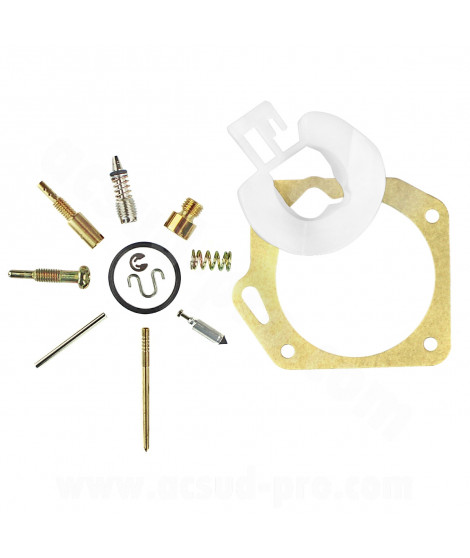 KIT REPARATION CARBURATEUR  ADAPT PEUGEOT 50 TKR SPEEDFIGHT BUXY ELYSEO TREKKER KYMCO 50 AGILITY DINK PEOPLE GY6 50cc 2T