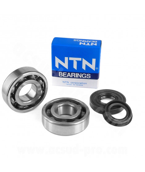 KIT ROULEMENTS NTN  (6204 JR2 C4) + JOINTS SPI  ADAPT MBK BOOSTER NITRO OVETTO STUNT CPI YAMAHA BWS AEROX SLIDER NEOS