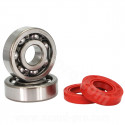 KIT ROULEMENTS TPI (6303 TVH C4) + JOINTS ADAPT TYPE ORIGINE MINARELLI AM6 50CC BETA 50 RR MBK 50(POCHETTE 2 JOINTS)