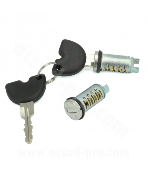 KIT SERRURES SCOOTER ADAPT PIAGGIO ZIP 2T ET 4T 125CC LIBERTY 2T ET 4T 125CC VESPA LX 2T ET 4T 125CC