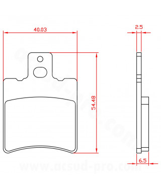 PLAQUETTE DE FREIN  SCOOTER BRENTA ADAPT MBK 50 BOOSTER SPIRIT 1996 AV NITRO 1997 AV YAMAHA 50 AEROX 1997 AV BWS AV JOG R-Z