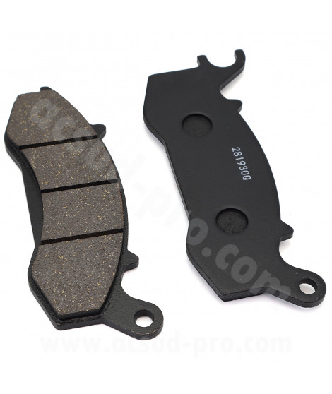 PLAQUETTE DE FREIN AVANT SCOOTER MOTO RB MAX ADAPT ARCHIVE MOTORCYCLE CAFE RACER - SCRAMBLER - OUTBACK 125CC E4 CBS EBROH BRAVO