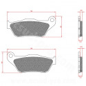 PLAQUETTE DE FREIN MAXISCOOTER MOTO BRENTA ADAPT YAMAHA SKYLINER MAJESTY BURGMAN YZF-R 125 APRILIA GILERA GP800 SRV 850