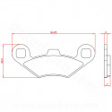 PLAQUETTE DE FREIN MAXISCOOTER QUAD  BRENTA ADAPT PEUGEOT METROPOLIS 400I POLARIS 400 SPORTSMAN AV 350 SPORTSMAN 4x4