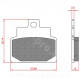 PLAQUETTE DE FREIN MAXISCOOTER BRENTA ADAPT APRILIA SCARABEO 50-100CC LEONARDO MOJITO  AVANT LEONARDO ARRIERE