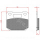 PLAQUETTE DE FREIN MAXISCOOTER BRENTA ADAPT ETRIER DE FREIN RADIAL FRANDO VOCA G-FORCE STAGE 6 RPM SUZUKI RG GAMMA