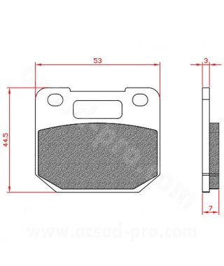 PLAQUETTE DE FREIN MAXISCOOTER BRENTA ADAPT ETRIER DE FREIN RADIAL FRANDO VOCA G-FORCE STAGE 6 RPM SUZUKI RG GAMMA