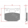 PLAQUETTE DE FREIN MAXISCOOTER BRENTA ADAPT ETRIER DE FREIN RADIAL FRANDO VOCA G-FORCE STAGE 6 RPM SUZUKI RG GAMMA