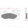 PLAQUETTE DE FREIN MAXISCOOTER BRENTA ADAPT HONDA DYLAN SH PANTHEON AV  SUZUKI 250-400CC BURGMAN 1998-2003 AR