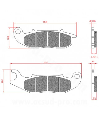 PLAQUETTE DE FREIN MAXISCOOTER BRENTA ADAPT PIAGGIO 50-125 LIBERTY IGET MEDLEY 2015 125 SR GT COMPACT 2021 APRILIA