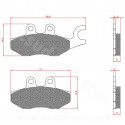 PLAQUETTE DE FREIN MAXISCOOTER BRENTA ADAPT PIAGGIO FLY BEVERLY  125 X7 X8 MP3 VESPA GTS 125 250 300 CC PIAGGIO MP3 ARRIERE